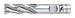 HSS End Mill, 11/32in.Dia., 3/4in.Cut L