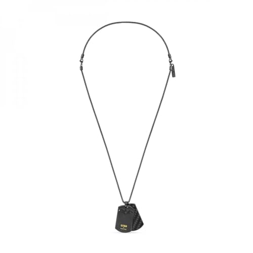 Collier Police Bat-Shield PEAGN0080702 en acier noir pour homme