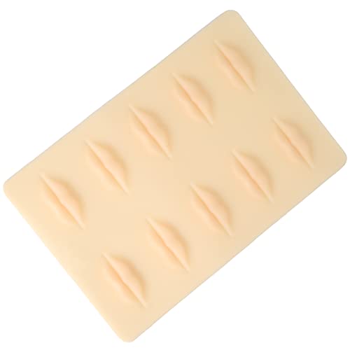 Yctze Piel de Práctica de Labios de Silicona Reutilizable, Almohadilla de Entrenamiento de Microblading, Estera de Práctica Segura de Grado Alimenticio para Principiantes