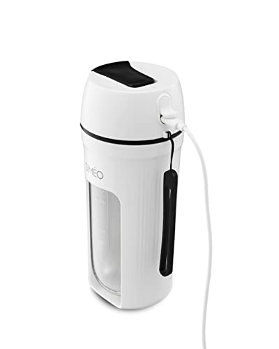 SIMÉO Blender Nomade Fresh & Mix - 340 ml - 55 W - 4 Lames Inox - Rechargeable Lithium-Ion - Ultra...