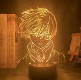 3D Illusion Lamp Led Night Light Anime My Hero Academia Shoto Todoroki Face Design for Children Kid Boys Room Decor Acrylic Table Lamp Gift