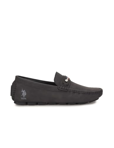 Image of U.S. POLO ASSN. Mens Black Barnes 2.0 Loafers - 6 UK