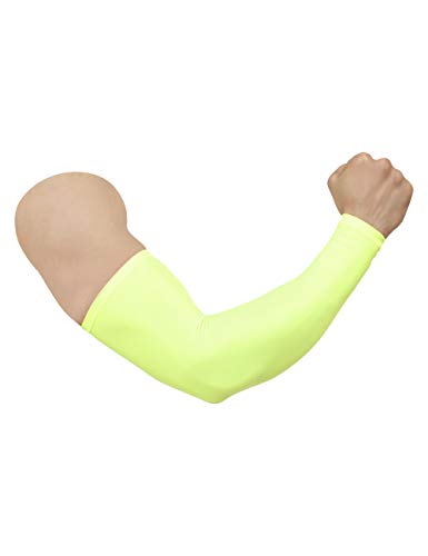 Image of NEVER LOSE Printed Arm Sleeves for Men & Women, Stretchable Breathable Compression Sports Sleeves for Gym, Cycling, Running, Driving & Outdoor Activities (Pack of 2 Pairs)