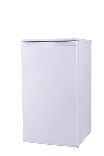 aro Mini Frigorífico con congelador TFW8540E, 75 + 8 L, 3 Estantes y Cajon inferior, con Iluminación interior, Puerta reversible, blanco