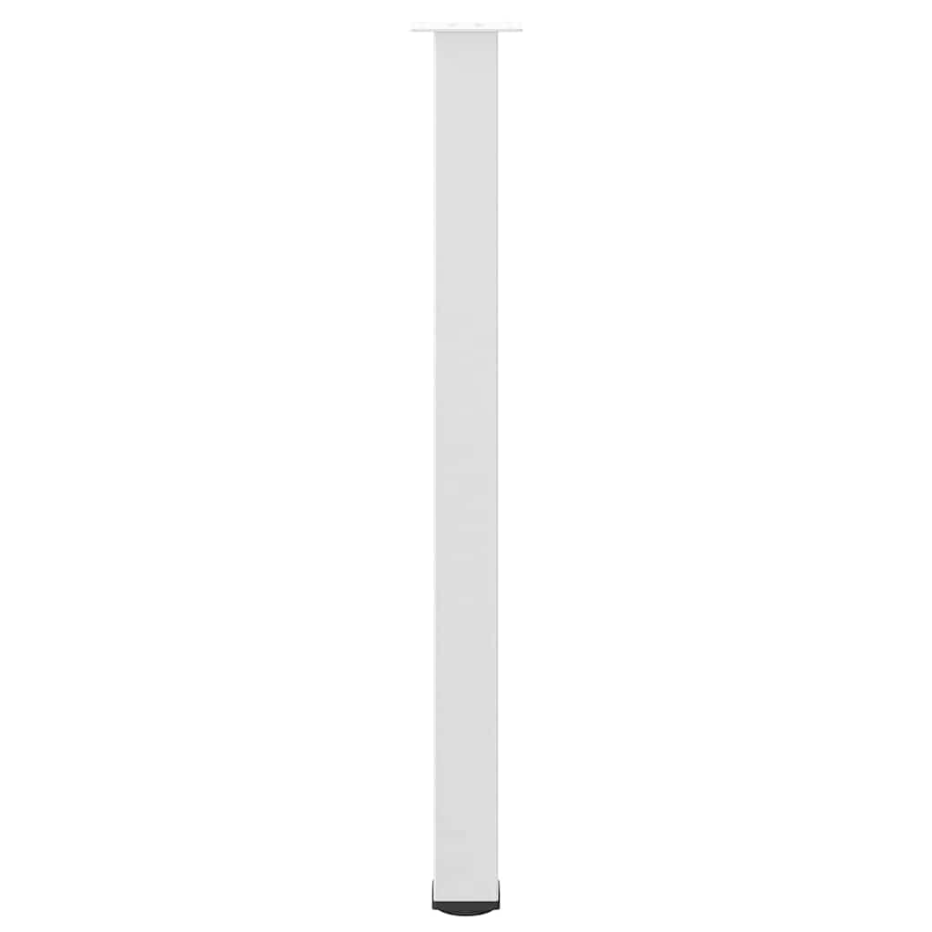 Juego de 4 patas de mesa de bar, color blanco, 110-112 cm, acero inoxidable, altura regulable, diseño moderno, patas de mesa de acero robusto, para mesa alta, cocina, bar, oficina en casa