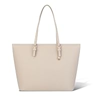 Suitable Size：The tote bag measures 33 x 28 x 15 cm. This tote bag provides ample space to store your 13-inch laptop, folders, A4 files, books, IPad, cosmetics, mobile phones, chargers, water bottles, wallet and other essentials ready for your trip Q...