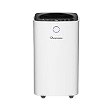 12L HomeTronix Dehumidifier for Mould Moisture Damp Extraction with Air Purifier 24 Hour Timer LED Display Laundry Drying Function