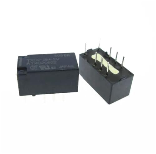 Relais TXD2-2M-5V-1 de haute précision 5VDC à broches plaquées
