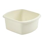 Small Washing Up Bowl Rectangular 7L Dish Washing Washtub Durable Plastic Cream Kitchen Sink Basin Cutlery Tidy