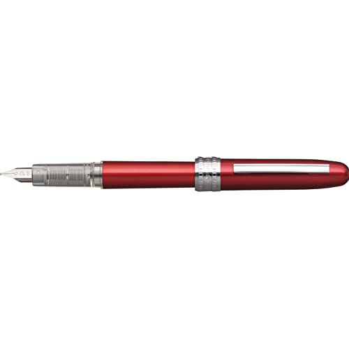 Image of Platinum Fountain Pen, Plaisir Fine Nib, Red (PGB-1000-#70-F)