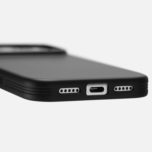 Coque iPhone 17 Pro Max en fibre de carbone véritable avec support magnétique fin