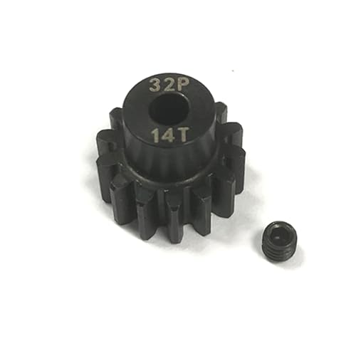 Pignon de moteur 32P 14T acier métal transmission 3,175 mm engrenage RC