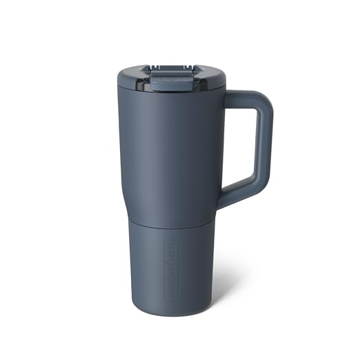 Image of BruMate Muv - 25oz 100% Leak Proof Insulated Coffee Mug with Handle & Lid - Stainless Steel Coffee Travel Mug - Double Walled Coffee Cup (Nightfall Blue)