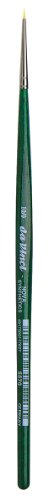 Image of da Vinci Watercolor Series 5570 CosmoTop Nova Paint Brush, Round Synthetic with Short Green Handle, Size 10 /0