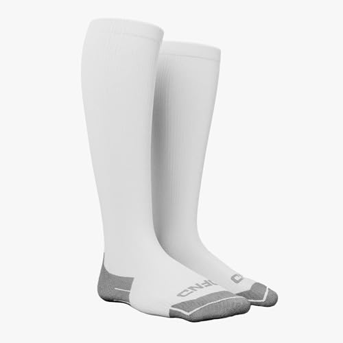Image of DFND Unisex Hybrid Ax /Rx Over the Calf Compression Socks (1 Pair) - Injury Relief, Recovery - Made in USA