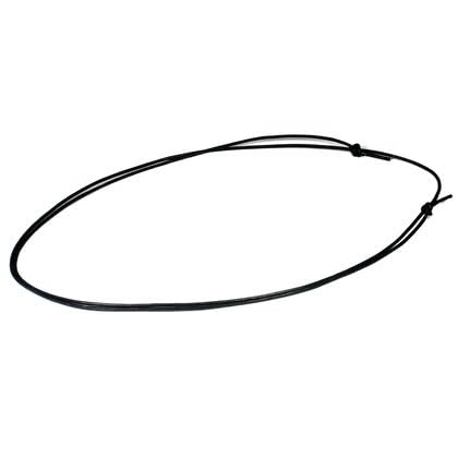 CrystalAge Black Adjustable Wax Cotton Cord - Pack of 5