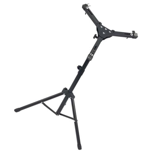 NULYLU 12'' Height-adjustable Snare Drum Stand Dumb Drum Rack Practice Pad Holder Black Stylish Sturdy