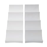 Angoily 2 Stück Weinflaschenhalter Eleganter Kunststoff Organizer mit Rutschfester Matte Vielseitiger Flaschenständer für Kühlschrank und Tisch Modernes Design für Ordentliche