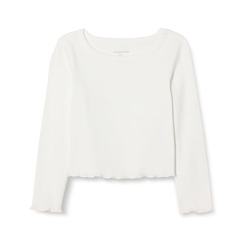 Amazon Essentials Girls and Toddlers' Long-Sleeve Cropped Rib Top