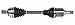 GSP NCV48053 CV Axle Assembly - Compatible with Select Mercedes-Benz C300, C400, C450 AMG; Right Front (Passenger Side)