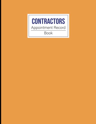 Contractors Appointment Record Book: Undated Appointments Planner & Organizer, Weekly Scheduling Log Journal for Contractor's, with Hourly and 15-Minute Intervals. (7 am to 9pm). image 2