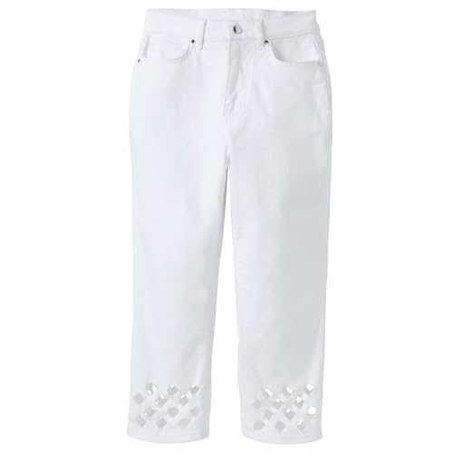 Masseys Cutout Straight-Leg Capri3