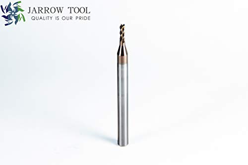 Image of Square End Carbide Mill Set (Pack of 5) - 5 /64 End Mill for Alloy Steels /Hardened Metals - 4 Flute TiAlN Coated Square Nose Milling Set for CNC Machine Milling Tools