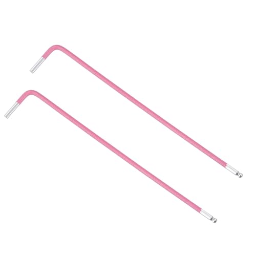TOP-VIGOR 2Pcs 2mm Ball End Hex Key Wrench, L Shaped Long Arm Allen Key for Household DIY Professional Machine Repairing