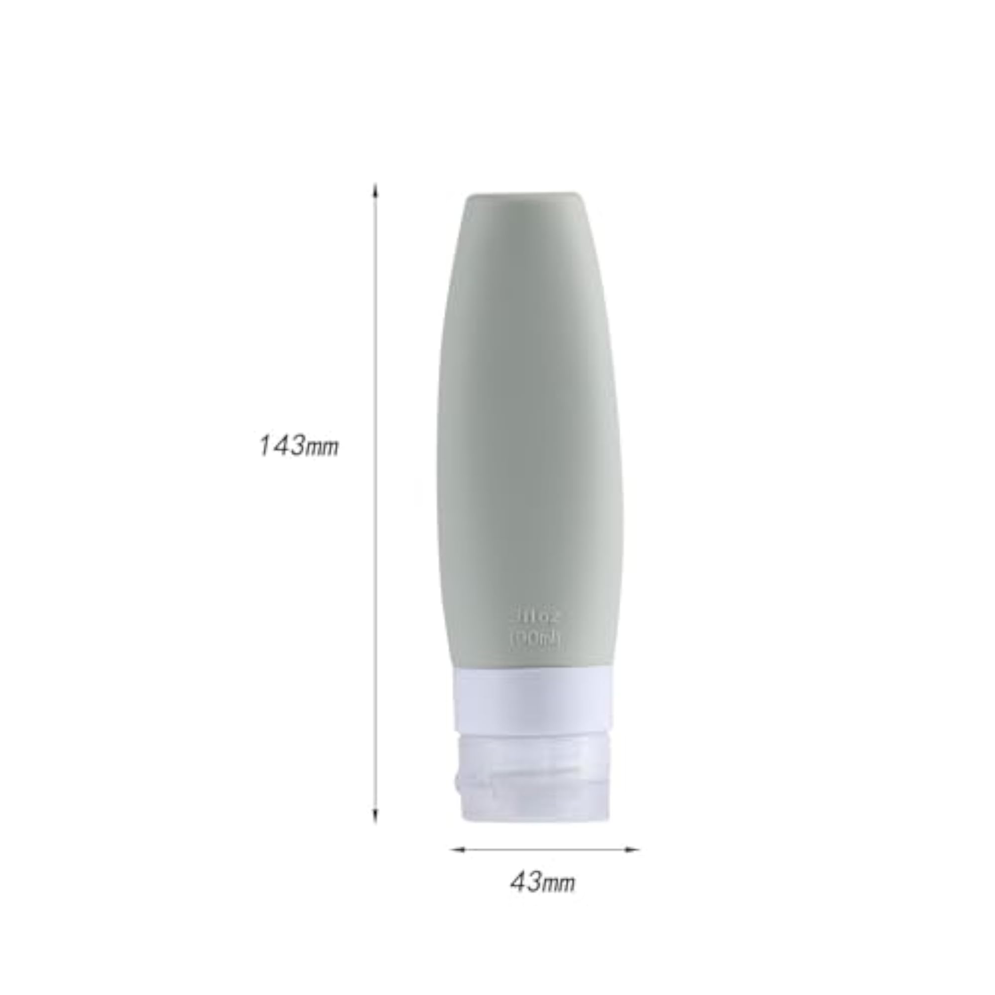Silicone Travel Bottles for Hair Conditioner, 90ml