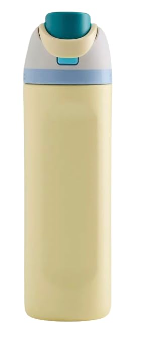Image of Owala FreeSip Insulated Stainless Steel Water Bottle with Straw for Sports and Travel, BPA-Free, 24-Ounce, Sunny Daze