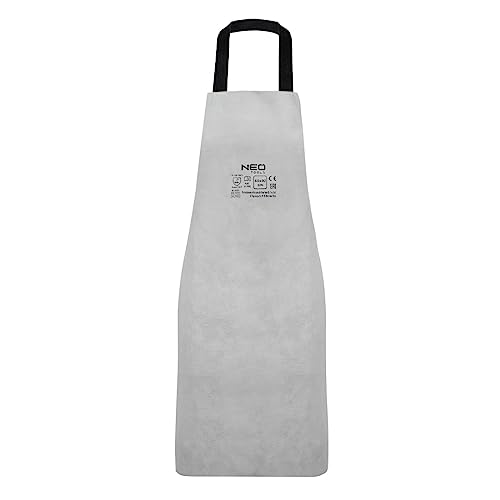 NEO TOOLS Tablier de soudage en cuir de haute qualité 60 x 90 cm Protection durable pendant les travaux de soudage Courroie de cou et ceinture réglables ignifuges et ceinture (Option 2)