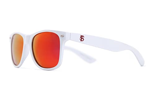NCAA Florida State Seminoles FSU-5- Florida State Seminoles Sunglasses-White Frame, Garnet Lensesflorida State Seminoles, White, One Size