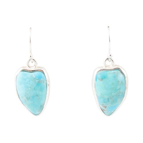 Barse Jewelry Organic Turquoise and Sterling Silver Drop Earrings