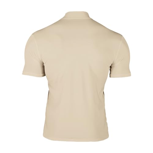 Men's Cuban Guayabera Mock Turtleneck Slimming Short Sleeve Shirt Chest Abdomen Compression Tops Sports Undershirt3