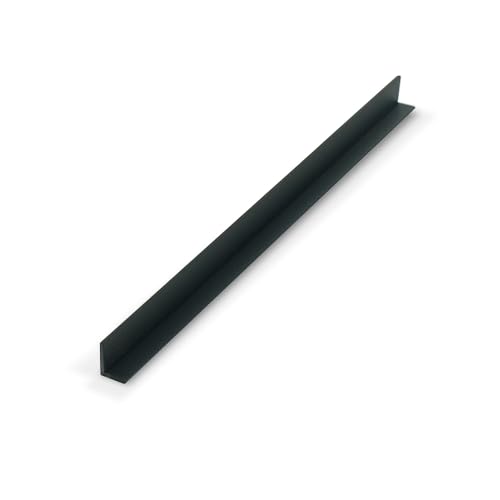 Image of Outwater Plastics Black 5 /16 inchX 7 /16 inch X 3 /64 inch (.047 inch) Thick Styrene Plastic Extruded 90 Degree Angle 36 Inch Lengths (Pack of 4)