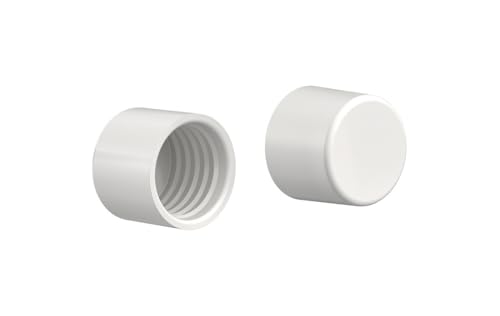 John Sterling Pro 1-1/4 in. L x 1-1/4 in. Dia. White Plastic Closet Rod Support
