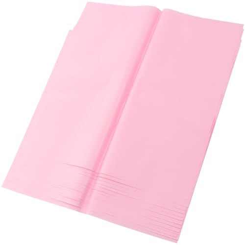 Abaodam 20枚 鮮やかな薄桃色入りデコレーション包装紙 花束ラッピング用 パッケージペーパー 可能多用途 フラワーアレンジメントや贈答用