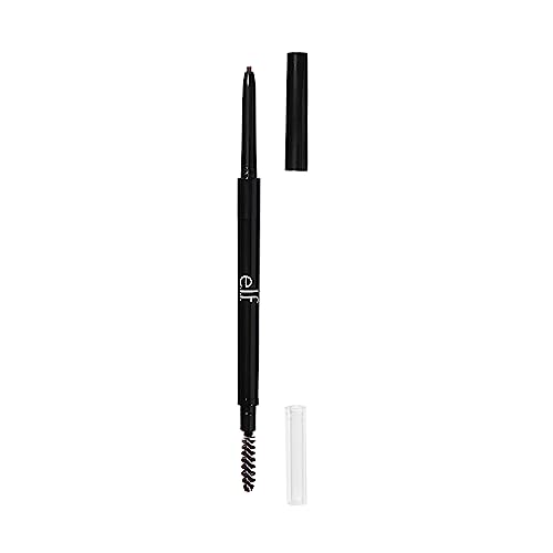 e.l.f. Ultra Precise Brow Pencil, Creamy, Micro-Slim, Precise, Defines, Creates Full, Natural-Looking Brows, Tames and Combs Brow Hair, 0.002 Oz, Brunette, 1 Count