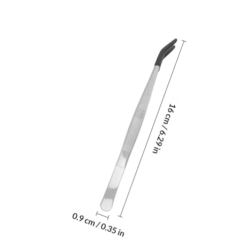 Kit 5 pinces à épiler en acier inoxydable rigide, outillage de précision durable - 2