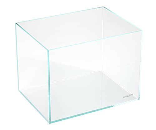 Image of Landen 60H 30 Gallon Rimless Low Iron Aquarium Tank, 23.6 inch W x 17.7 inch D x 17.7 inch H (60cm x 45cm x 45cm) 8mm Thickness with Black Nano Foam Leveling mat Included
