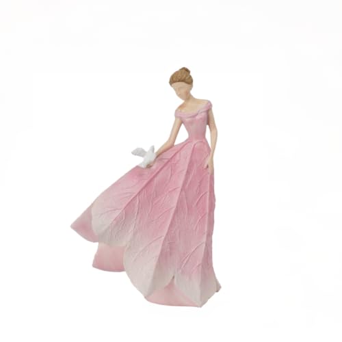 Guichifun Pink Leaf Angel Girls Fairy Statue Home Decoration