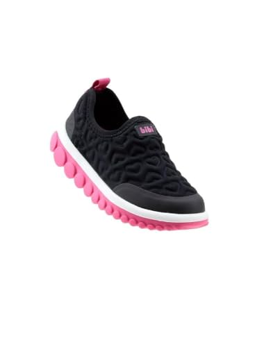 Tênis Infantil Bibi Roller 2.0 Coração Rl2-16 Preto/rosa
