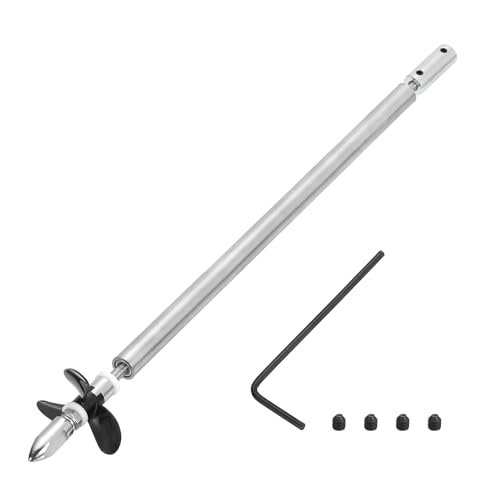 Image of sourcing map Drive Shaft W Propeller and Coupling Joint for RC Boat Coupler Assemble Kit, L250mm Shaft, L200mm Sleeve, D36mm Three Propeller, Fit for 4 mm Motor Shaft