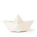 Oli and Carol Origami Boat, White