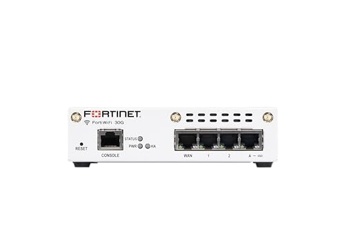 Fortinet FortiWiFi 30G Next-Gen Wireless Firewall | Secure Wi-Fi 6 SD-WAN Network Appliance for SMB Offices (FWF-30G-A)