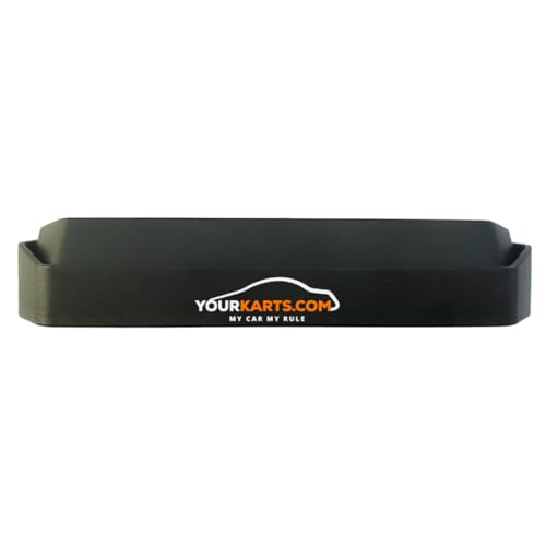 YOURKARTS.COM PVC Car Phone Number Dashboard Fantasy Display Plate, 27 x 8 cm, Push Down to Hide Number (Black) 3 21ZabgXkKYL