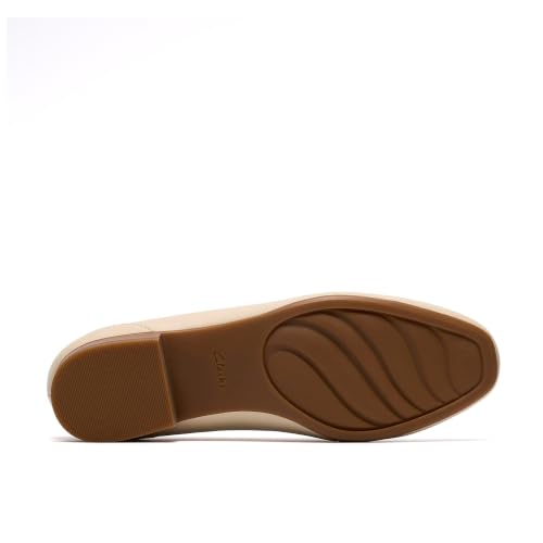 Clarks Collection Women's Juliet Mia Loafer Flat, Cream Leather, 8.5 Narrow US by Clarks - Used condition - Image 6
