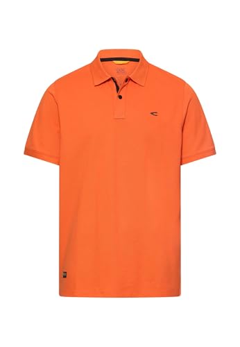 camel active Herren Poloshirt mit Druckknöpfen Orange, Menswear-XXL – Ansicht 1