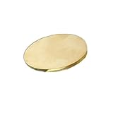 Feststoffe Messing Scheiben Blanks, Messing-Rundplatte H62, 2 Stück, Abrieb. Disc in verschiedenen Größen for Heimwerker(1.5x35mm)