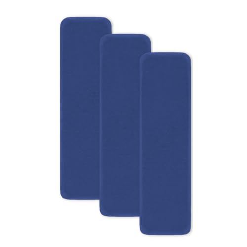 Image of Timber Acoustics Soundproofing Wooden Foam Panels, Acoustic Room Treatment (Set of 3) (1' x 3' x 1.5 inch) (Dark Blue)